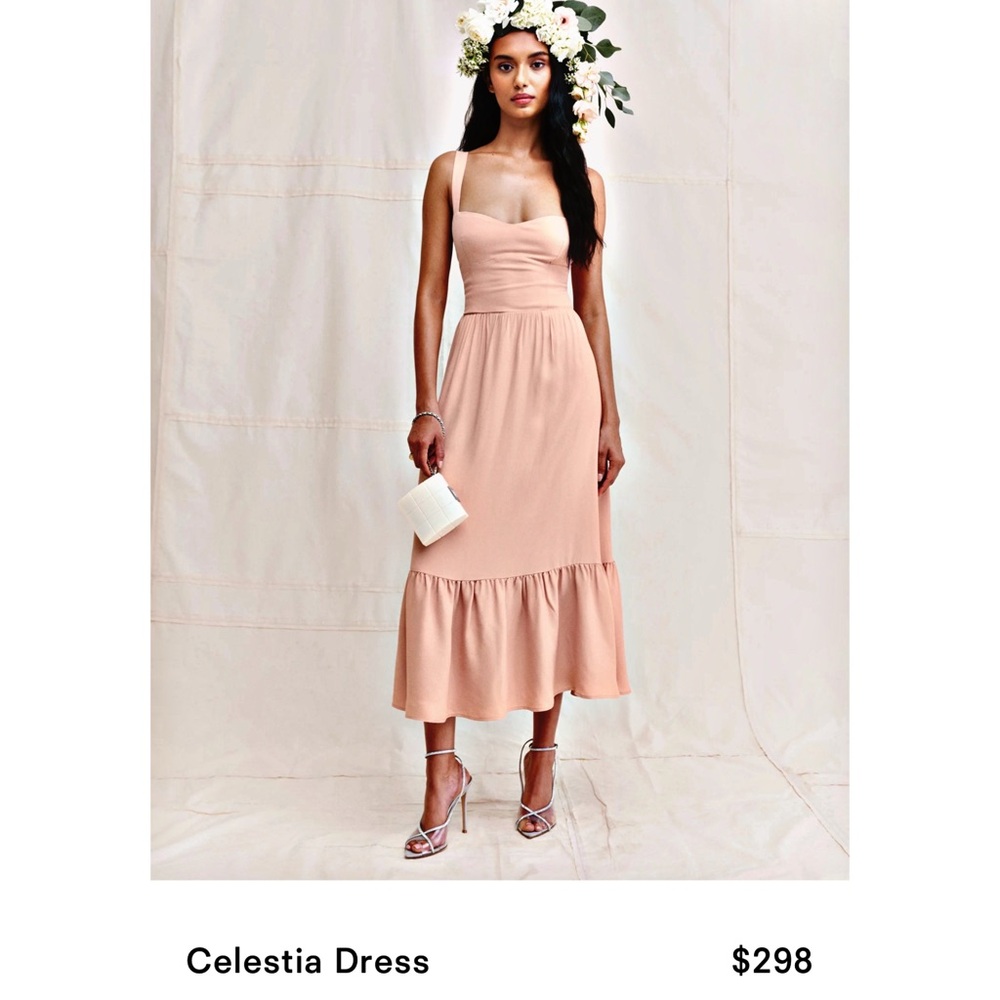 Reformation Celestia Floral Dress in Rory 0 NWT - Picture 3 of 14